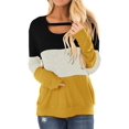 thumbnail image 1 of Tuniques à Manches Longues pour Femmes Sweat-Shirt Coupe-Vent Délavé, 1 of 5