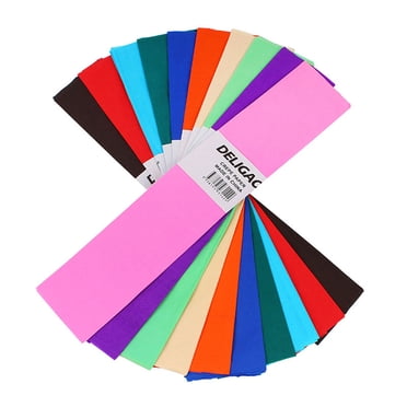 10 Pcs 10 Couleurs Papier Crêpe DIY Papier de Soie Papier d'Emballage Cadeau Fleur Papier de Décoration Pompon