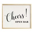 thumbnail image 1 of Cheers! Open Bar Wedding Party Sign Signage Party Print - Frame Not Included, 1 of 1
