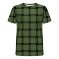 thumbnail image 5 of Qertyioot Hommes Imprimer Manches Courtes Col Rond T-shirt Casual Mode Manches Courtes Dégagement, 5 of 5