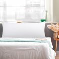 thumbnail image 2 of PiccoCasa Washed Microfiber Body Pillowcases Soft Envelope White 20" x 60", 2 of 7