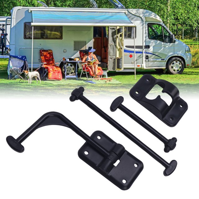 Porte d'Entrée pour VR Fixation Sécurisée Sécurité Améliorée Porte Multifonctionnelle à 90 Degrés pour Remorque de Véhicule Récréatif