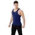 thumbnail image 1 of TOPTIE Men's Slimming Body Shaper Compression Shirt, Shapewear Sculpting Vest Muscle Tank-Blue-M, 1 of 6