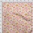 thumbnail image 3 of oneOone Viscose Chiffon Fabric Watercolor Floral Decor Fabric Printed BTY 42 Inch Wide, 3 of 4