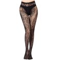 thumbnail image 1 of Penkiiy Bas Résille pour Femmes Pantalons pour Femmes Leggings Aguichant en Maille Transparente Grande Taille Bas Résille Résille Collants Noirs, 1 of 3
