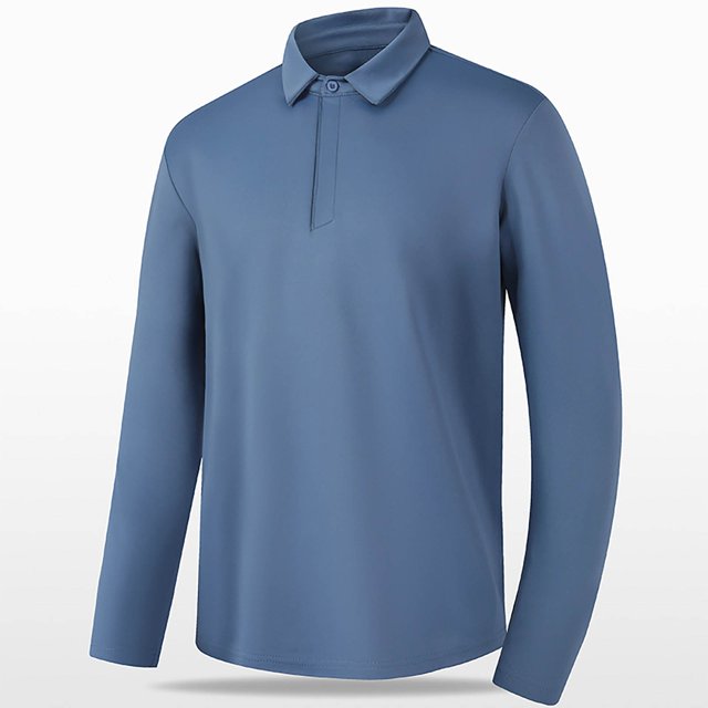 RXIRUCGD Chemise à Manches Longues Décontractée Ample à Rayures pour Homme à Col à Revers avec Boutons, Bleu, Taille : 2TG