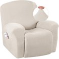 thumbnail image 1 of Super Stretch Recliner Couch Covers Chair Cover Form Fitted Non Slip Reclining Slipcovers for Standard Large Recliner, Soft Thick, 1 of 7