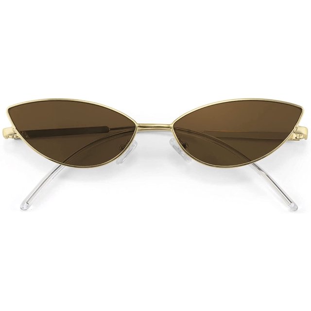FEISEDY Fashion Designer Sunglasses Retro Small Petals Shape Arc Temple Design B2298