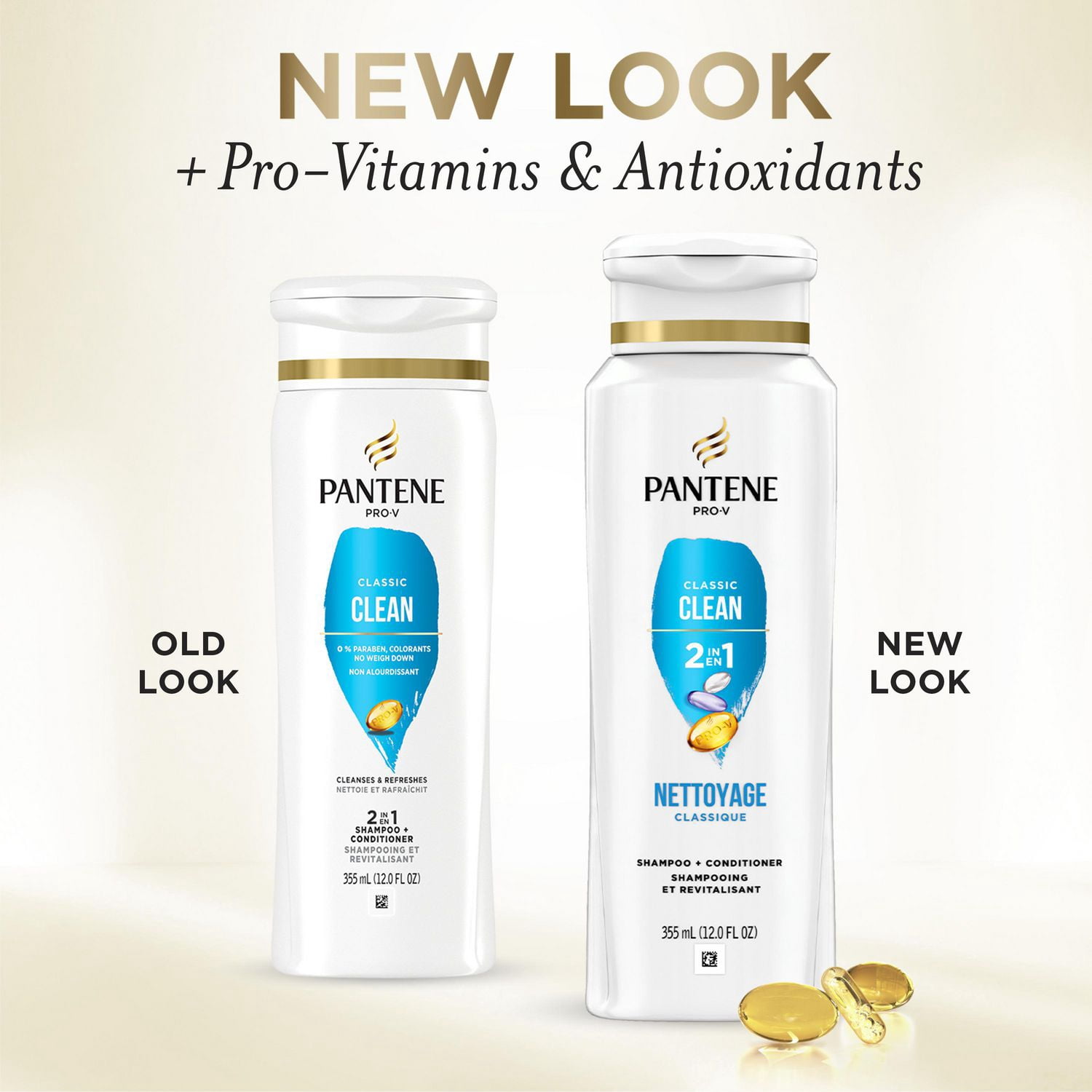 Pantene Classic Clean 2-in-1 Shampoo & Conditioner 12.0 FL OZ/355mL