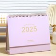 thumbnail image 1 of Meitianfacai 2025 Mini Desk Calendar Mini Standing Calendar 2025 Flip Calendar For Desk 2025 Standing Flip Desktop Calendar Desk Calendar Planner Office Calendar For Home, Pink, 1 of 6