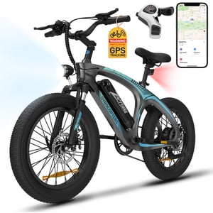 Gyrocopters Zapphire Mountain E-Bike UL 2849 | 42V 10Ah Batterie au lithium-ion 91 km Gamme 3 Modes d'équitation SHIMANO 7-Speed Équipement GPS Pneus gras de 20×3"