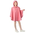 thumbnail image 1 of MIASHUI Imperméable pour Tout-Petit Enfant Garçon Fille Poncho de Pluie à Capuche Imperméable Léger, Rose, 1-3 Ans, 1 of 6