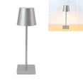 thumbnail image 4 of Lampe Tactile à DEL, Lampe de Table Sans Fil Rechargeable Moderne à Haute Luminosité avec Interrupteur Tactile à Intensité Réglable pour l'Extérieur pour Bar Or,Argent,Noir,Blanc, 4 of 8