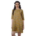 thumbnail image 1 of Moomaya Robe T-Shirt Courte Droite en Georgette Mousse pour Femmes Vêtements Grande Taille, 1 of 4