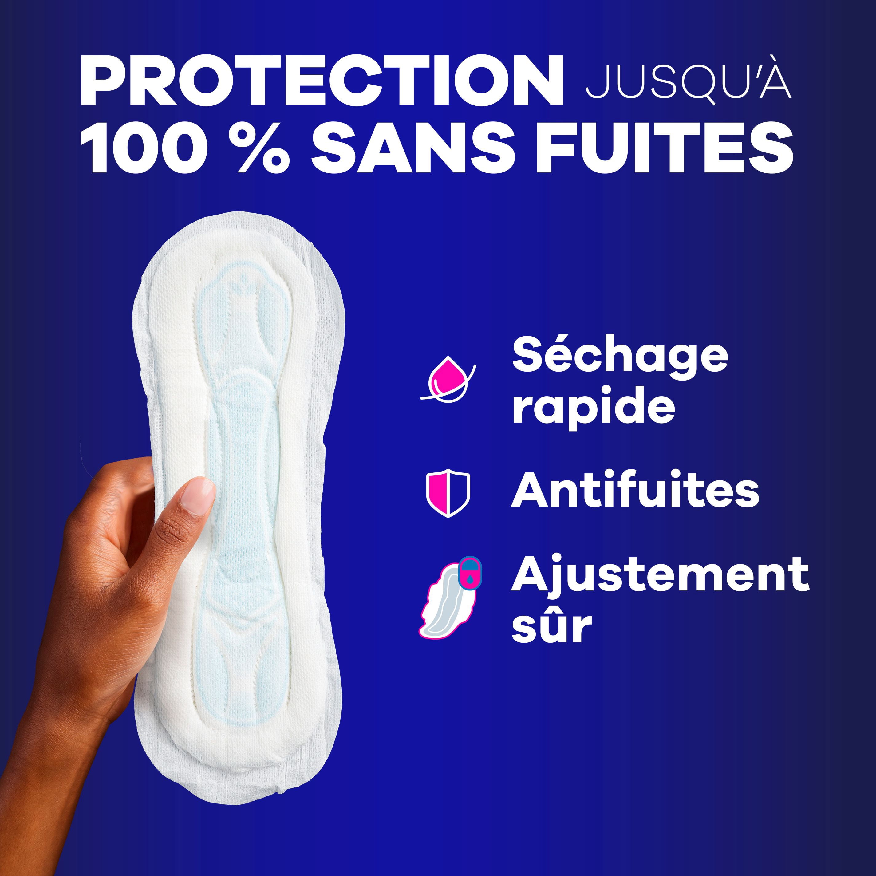 Always Serviettes Maxi de Nuit Sans Ailes pour Femmes, Taille 4, Absorption de Nuit, Non Parfumées