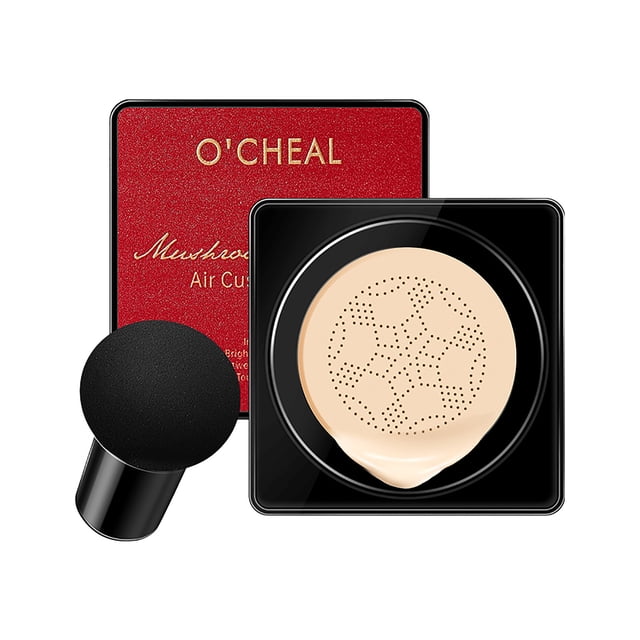 FcBaudy Concealer, Cover Perfection Tip Concealer, Multi-Use Concealer, Mushroom- Air- Cushion CC- Cream Set Concealer Isolating Liquid Foundation Moisturizing Beauty Cream A Concealer