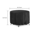 thumbnail image 2 of Housses pour Meubles de Patio Extérieur Imperméables Housses pour Ensemble Table Chaise Coupe-Vent Résistantes aux Déchirures Housse Ronde pour Jardin Extérieur Patio Cour Parc Housse pour Meubles, 2 of 6