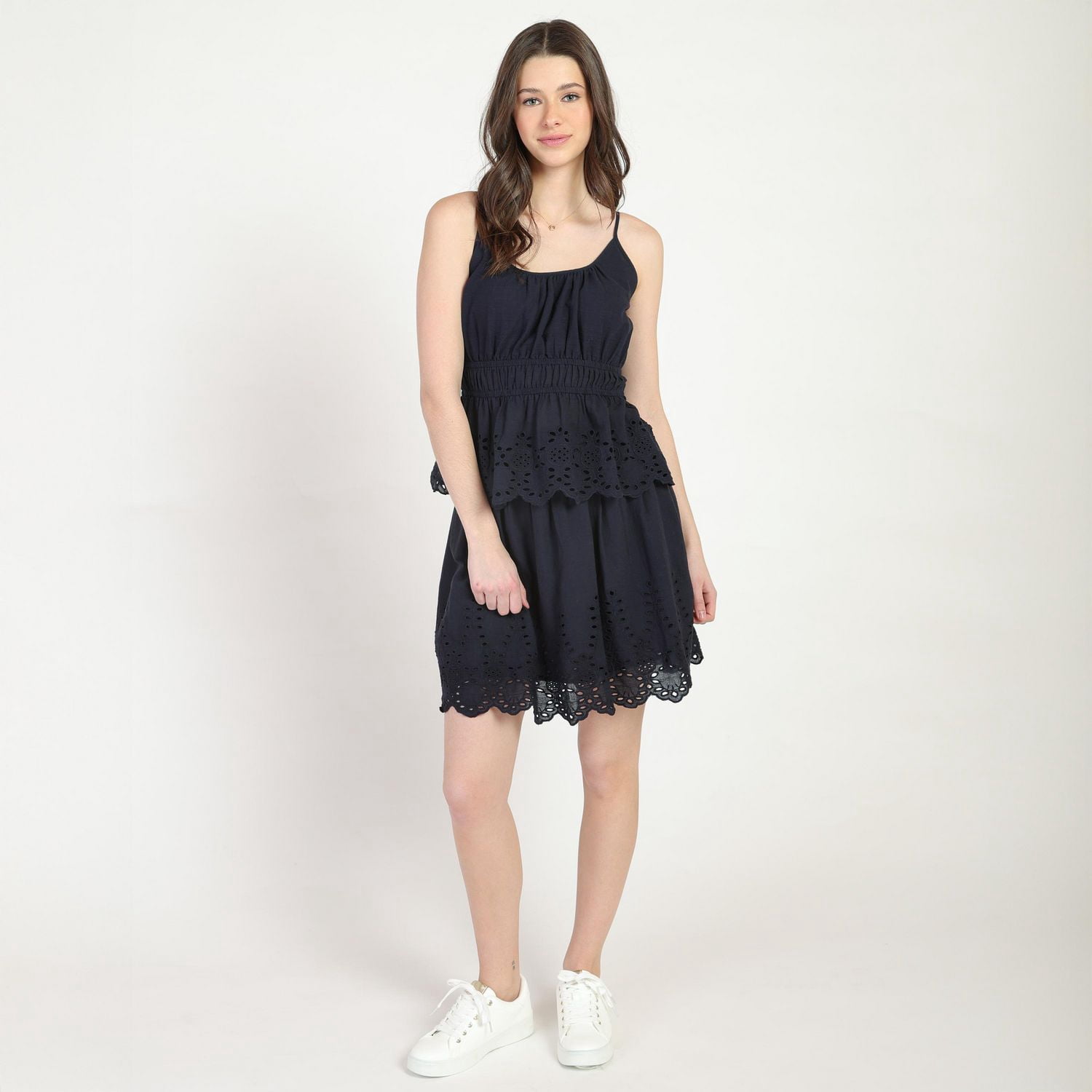 Bloom Girl Smocked Eyelit Top Sizes XS-XL