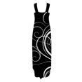 thumbnail image 3 of SMihono Summer Boho Maxi Dress pour les Femmes Plus Size Femmes Summer Design Décontracté Dress Graduel Sans Manches Cou Suspendu V-Cou Long Dress Plage Balance Soleil Robe, 3 of 5