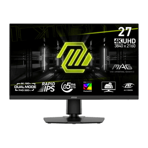 MSI 27" 3840 x 2160 (UHD) 160Hz UHD / 320Hz FHD 0,5 ms (GTG) Rapide IPS Moniteur de jeu Tilt et Hauteur réglable (MAG 272URDF E16)