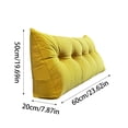 thumbnail image 2 of Noehoiugi Dorm Triangular Headboard Bolster Pillow - Twin Size Body Pillow For Sitting Up In Bed, Back Support Cushion, 2 of 5