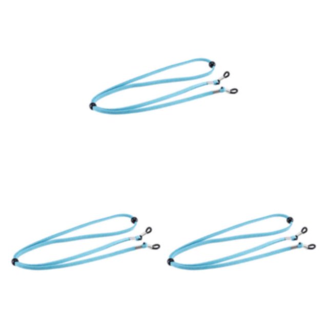 maskred Stretchy Universal Eyeglass Strap Non- for Slip Eyewear Retainer for Sports Blue 26.77 Inch 3Set