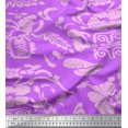 thumbnail image 1 of Soimoi Georgette Viscose Fabric Flower Artistic Print Fabric by Yard 42 Inch Wide, 1 of 3