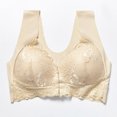 thumbnail image 5 of AherBiu Plus Size Bras for Women Front Closure No Underwire Lace Solid Color Bralettes Full Coverage Push up Bras, 5 of 5