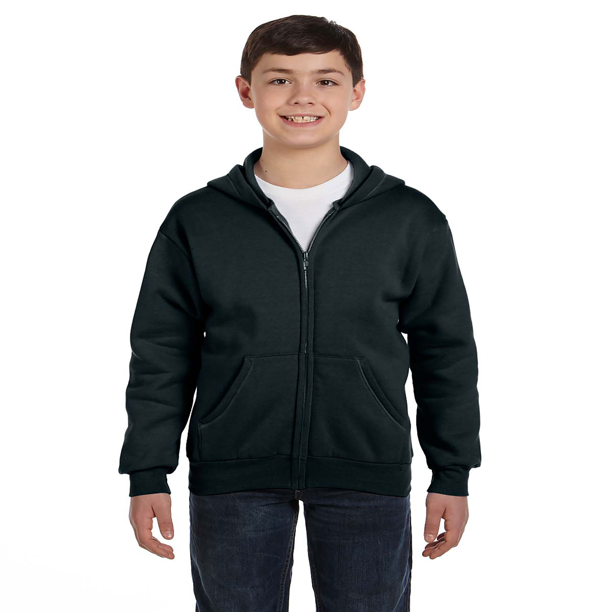 ComfortBlend Boy's EcoSmart Full-Zip Hoodie Sweatshirt, Style P480