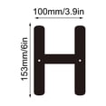 thumbnail image 2 of 3D Iron Art Letter House Number Sign with Screws Decorative Metal Alphabet Letters for Home Address Numbers,Garden Decor,Shop Sign, que Industrial Style,26 English Letters for DIY Wall Display, 2 of 5