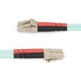 thumbnail image 3 of StarTech.com 20m (65ft) LC/UPC to LC/UPC OM4 Multimode Fiber Optic Cable, 50/125��m LOMMF/VCSEL Zipcord Fiber, 100G Networks, Low Insertion Loss, LSZH Fiber Patch Cord - Patch cable - LC/UPC multi-mode (M) to LC/UPC multi-mode (M) - 20 m - fiber optic - duplex - 50 / 125 micron - OM4 - halogen-free, up to 100 Gbps data transfer rate - aqua, 3 of 4