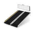 thumbnail image 1 of Giantex Portable Wheelchair Ramp 4FT, Non-Slip Aluminum Folding Mobility Scooter Ramp for Stairs Doorway, 1 of 6