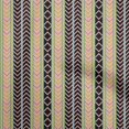 thumbnail image 1 of oneOone Silk Tabby Black Fabric Geometric Craft Projects Decor Fabric Printed By The Yard 42 Inch Wide, 1 of 4