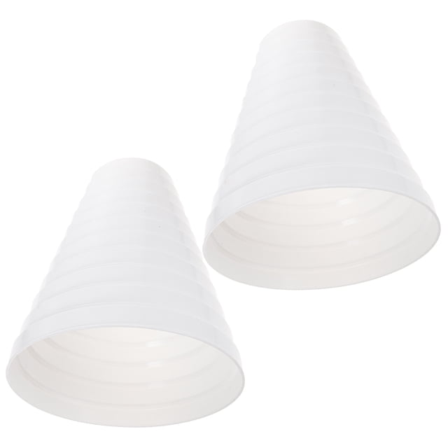 OULII 2 Pcs Adaptateur de Conduit Réducteur PVC Blanc Sécheuse Évent Connecter Systèmes de Ventilation Appartement