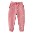 thumbnail image 1 of Boys Cotton Sweatpants Kids Jogger Pants Running Jogging Pants With Pockets Drawstring Pink, 1 of 6
