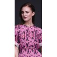 thumbnail image 2 of Bimba Rayon Abstract Tie-Dye Printed Womens Long MaxiDressGown With Side Slit-XSmall, 2 of 6