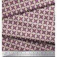 thumbnail image 3 of Soimoi Georgette Viscose Fabric Dot & Floral Small Printed Fabric 1 Yard 42 Inch Wide, 3 of 3
