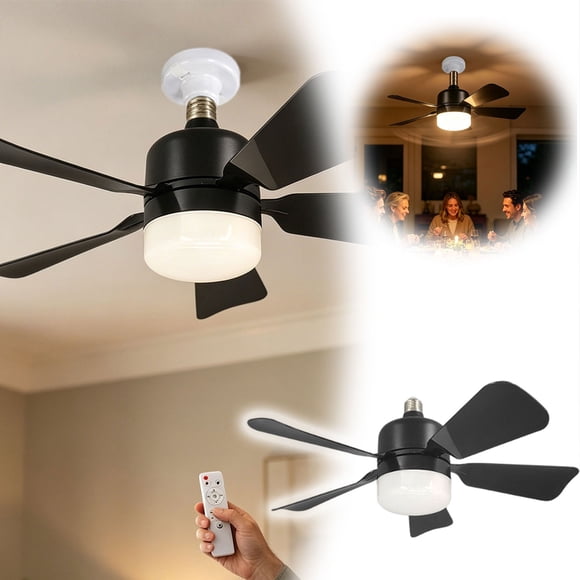 Outdor Elegant Ceiling Fan With Integrated Light Fixture For Modern Homes Quiet High Capacity Air Circulation With Dimmable LED Lighting Energy Saving And Easy Installation