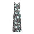 thumbnail image 4 of CEHVOM Robes d'Été pour Femmes Décontractées Boho Imprimées à Bretelles Anneau Plage Longue Robe Maxi avec Poches, 4 of 5