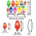 thumbnail image 3 of PEONAVET Magnetic Sticker Christmas Car Decoration Colored Light Bulb Magnetic Sticker, 3 of 6