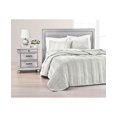 thumbnail image 2 of Martha Stewart Collection Cable Knit Velvet Quilt Twin Grey Polyester, 2 of 3