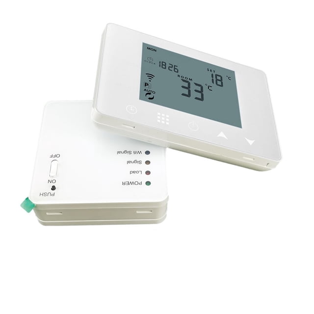 Smart Gas Boiler Wireless WIFI Thermostat And 6 Sub-Chamber Hub Controller Central For Floor Heating Cable/ Heat Mat Wireless ,Easy to Install