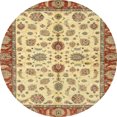 thumbnail image 1 of Ahgly Company Indoor Round Abstract Red Oriental Area Rugs, 4' Round, 1 of 6