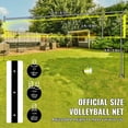 thumbnail image 2 of KFFKFF Filet de Volleyball Portable pour Usage Extérieur, Poteaux en Acier à Hauteur Réglable, Ensemble de Volleyball Pro Incluant Volleyball en PVC, Pompe, Sac de Transport, Filet de Volleyball Robuste pour Cour Arrière, Plage, Pelouse, 2 of 9