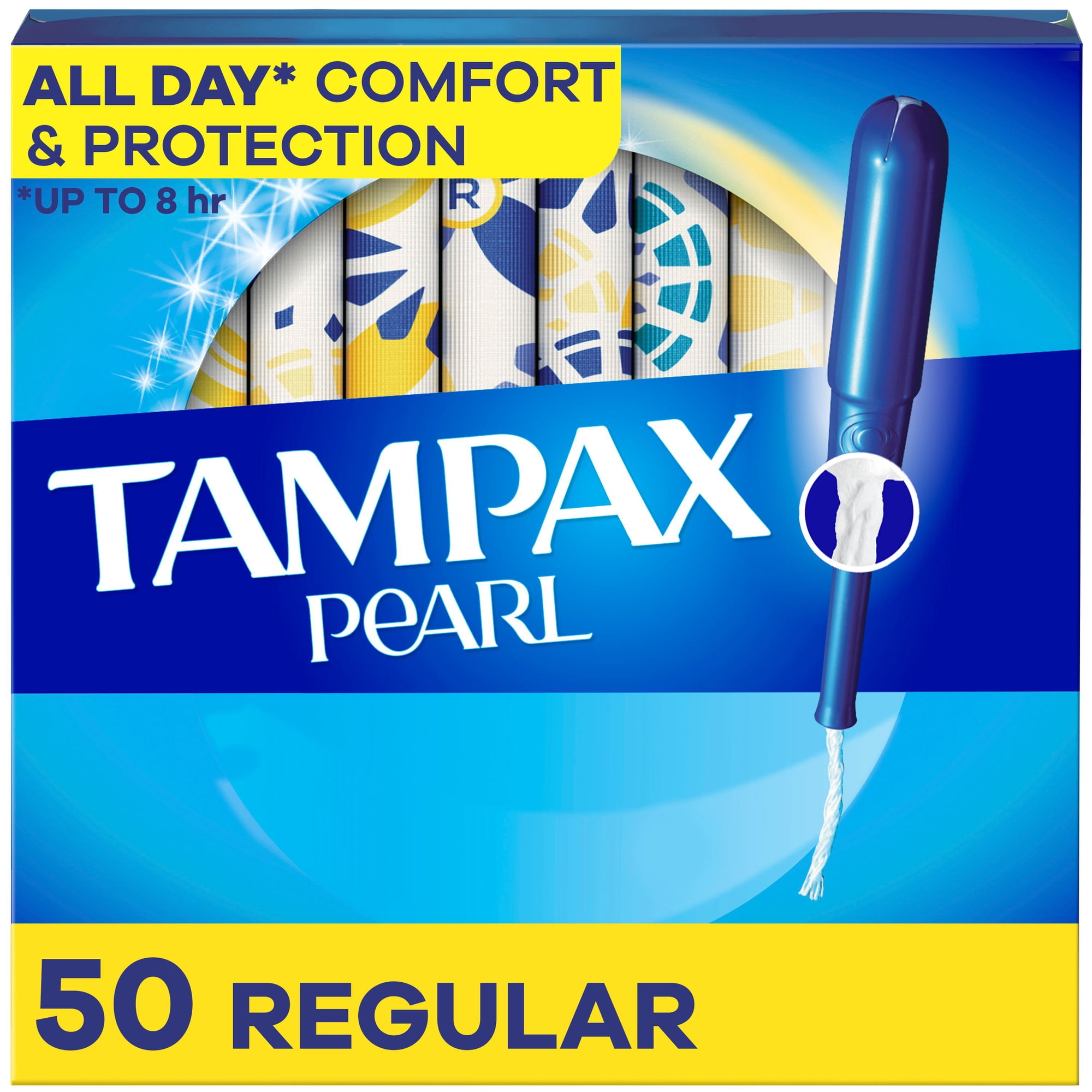 Tampax Pearl Tampons, with LeakGuard Braid, Regular Absorbency
