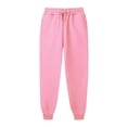 thumbnail image 5 of Women's Casual Pants Ladies Short Pants for Women Casual Loose Dress Pants for Women Business Casual Solid Color Drawstring Elastic Sweat Pants Women Casual with Pockets Women Fleece Pants, 5 of 5