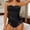 Black, variant on Seamless Lace Bodysuit for Straps Shapewear Comfortable Bodyshapers - Stylish Full Body Confidence Wear for Daily Casual Leisure