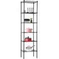 thumbnail image 1 of FDW 6-Tier Wire Storage 17x12x64 Black Shelving Shelves, Adjustable Racks Heavy-Duty Metal Shelf, 1 of 7
