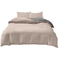 thumbnail image 2 of 4 Piece Bedding Set | Duvet Cover, Fitted Sheet & Pillowcases | Reversible Design for Student Dorm, Guest Room & Home | Soft Washed Polyester Microfiber | Twin, Full & Queen Sizes, 2 of 6
