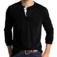 thumbnail image 1 of KIHOUT Spring Winter Sweatshirts for Men, Men Long-Sleeve Beefy Muscle Basic Solid Pure Color Blouse Tee Shirt Top Long Sleeve Round-Neck Blouses &, Size S-2XL, 1 of 5